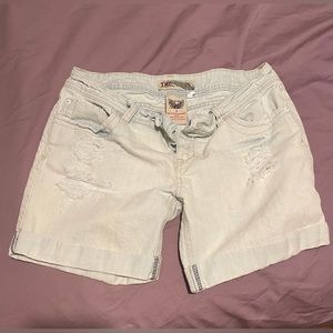 YMI distressed jean shorts size 7